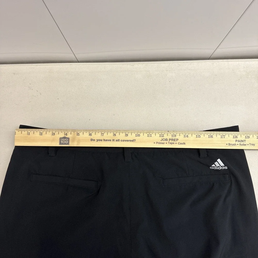 Adidas Men's Black Golf Pants Flat Front Gripper Waistband 38x30